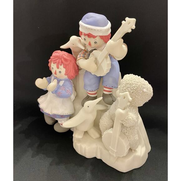 Vintage 2002 Department 56 Snowbabies Guest Collection Raggedy Ann & Andy NEW - Picture 3 of 6